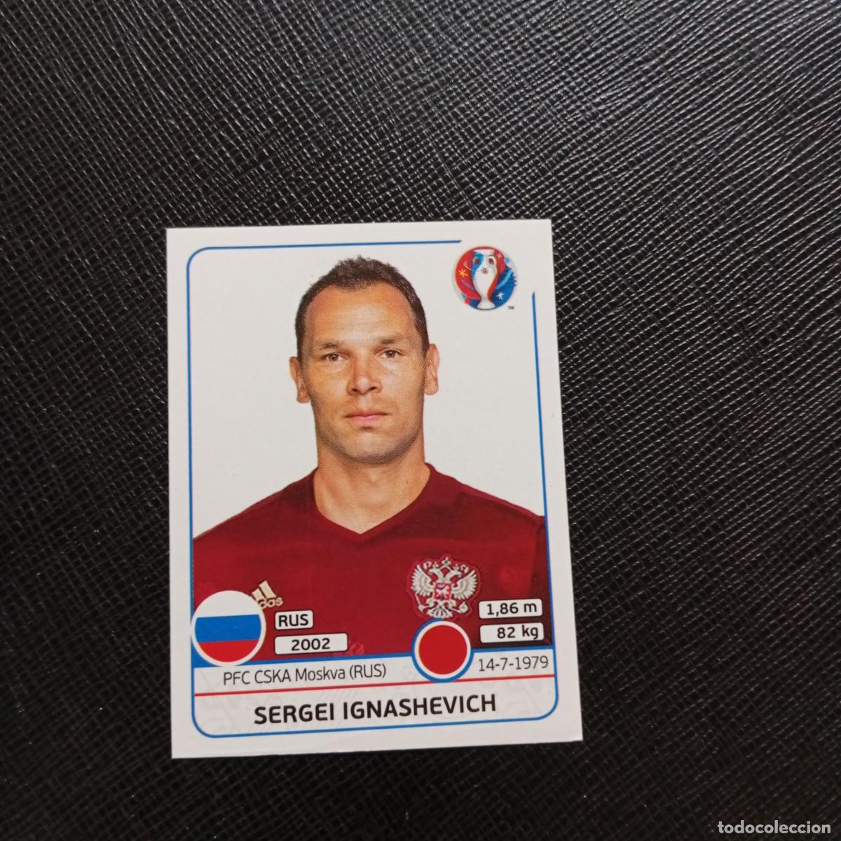 Cromos de f&uacute;tbol: 163 IGNASHEVICH RUSIA PANINI EURO EUROCOPA FRANCIA 2016 CROMO FUTBOL 16 - SIN PEGAR