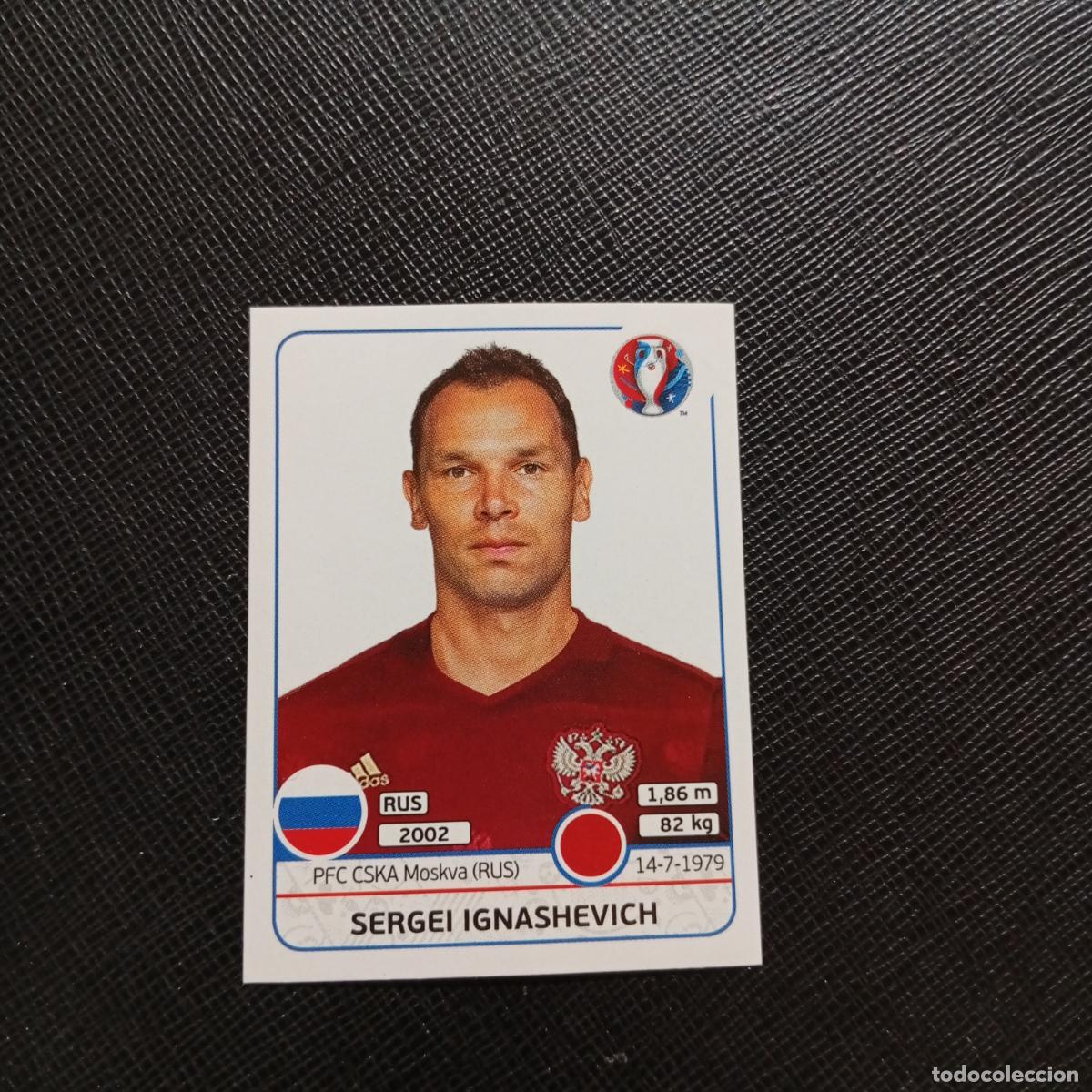Cromos de f&uacute;tbol: 163 IGNASHEVICH RUSIA PANINI EURO EUROCOPA FRANCIA 2016 CROMO FUTBOL 16 - SIN PEGAR