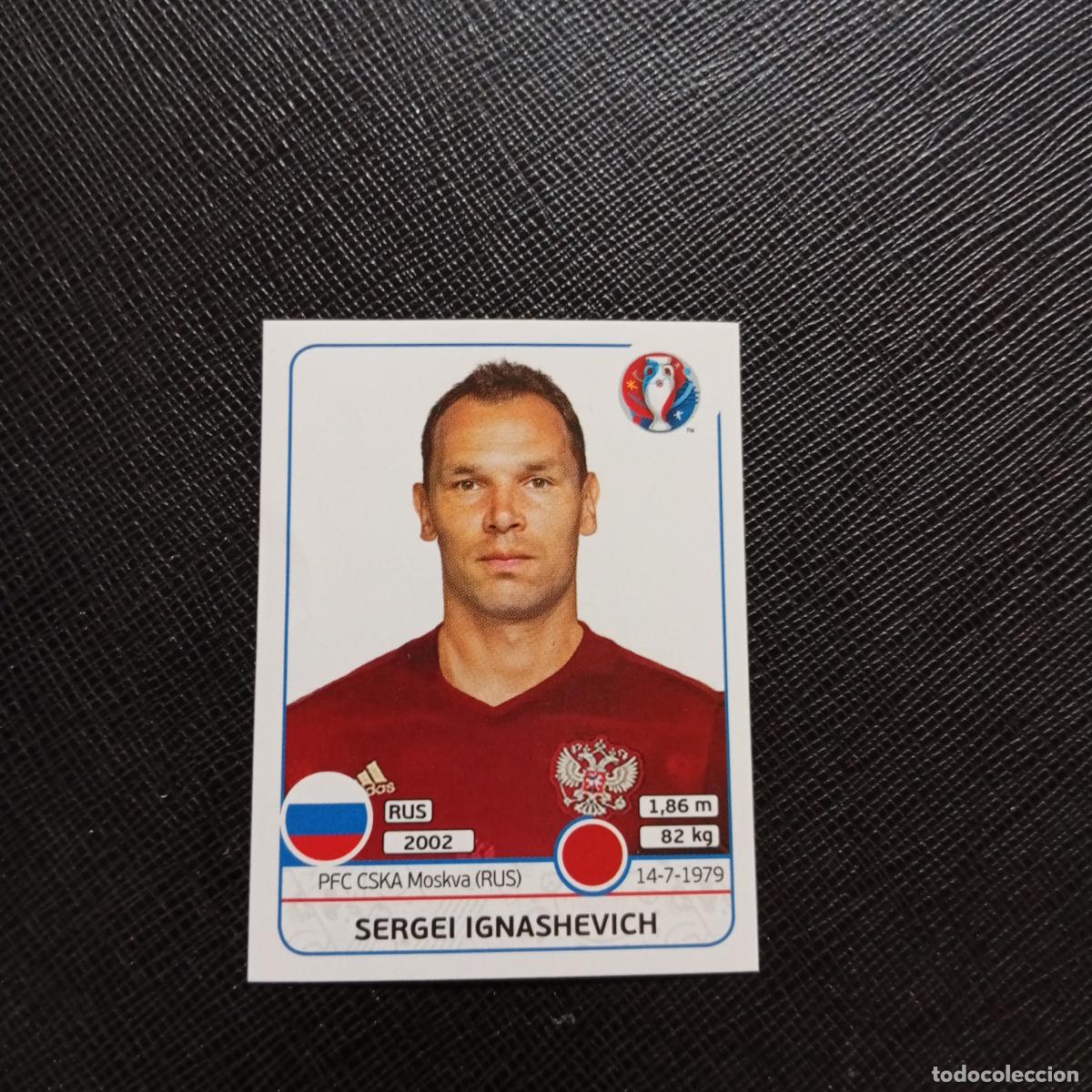 Cromos de f&uacute;tbol: 163 IGNASHEVICH RUSIA PANINI EURO EUROCOPA FRANCIA 2016 CROMO FUTBOL 16 - SIN PEGAR
