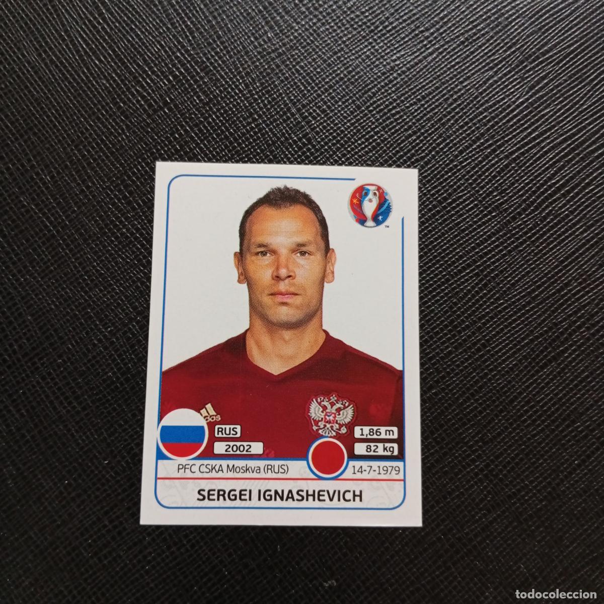 Cromos de f&uacute;tbol: 163 IGNASHEVICH RUSIA PANINI EURO EUROCOPA FRANCIA 2016 CROMO FUTBOL 16 - SIN PEGAR