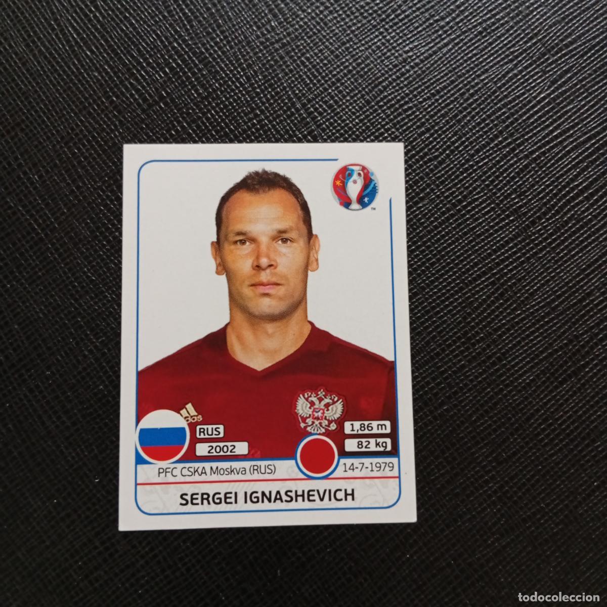 Cromos de f&uacute;tbol: 163 IGNASHEVICH RUSIA PANINI EURO EUROCOPA FRANCIA 2016 CROMO FUTBOL 16 - SIN PEGAR