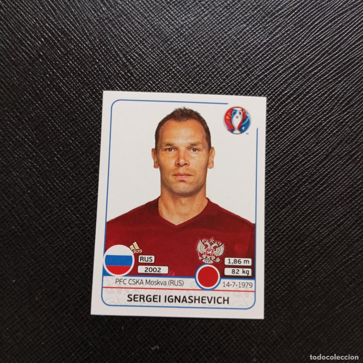 Cromos de f&uacute;tbol: 163 IGNASHEVICH RUSIA PANINI EURO EUROCOPA FRANCIA 2016 CROMO FUTBOL 16 - SIN PEGAR
