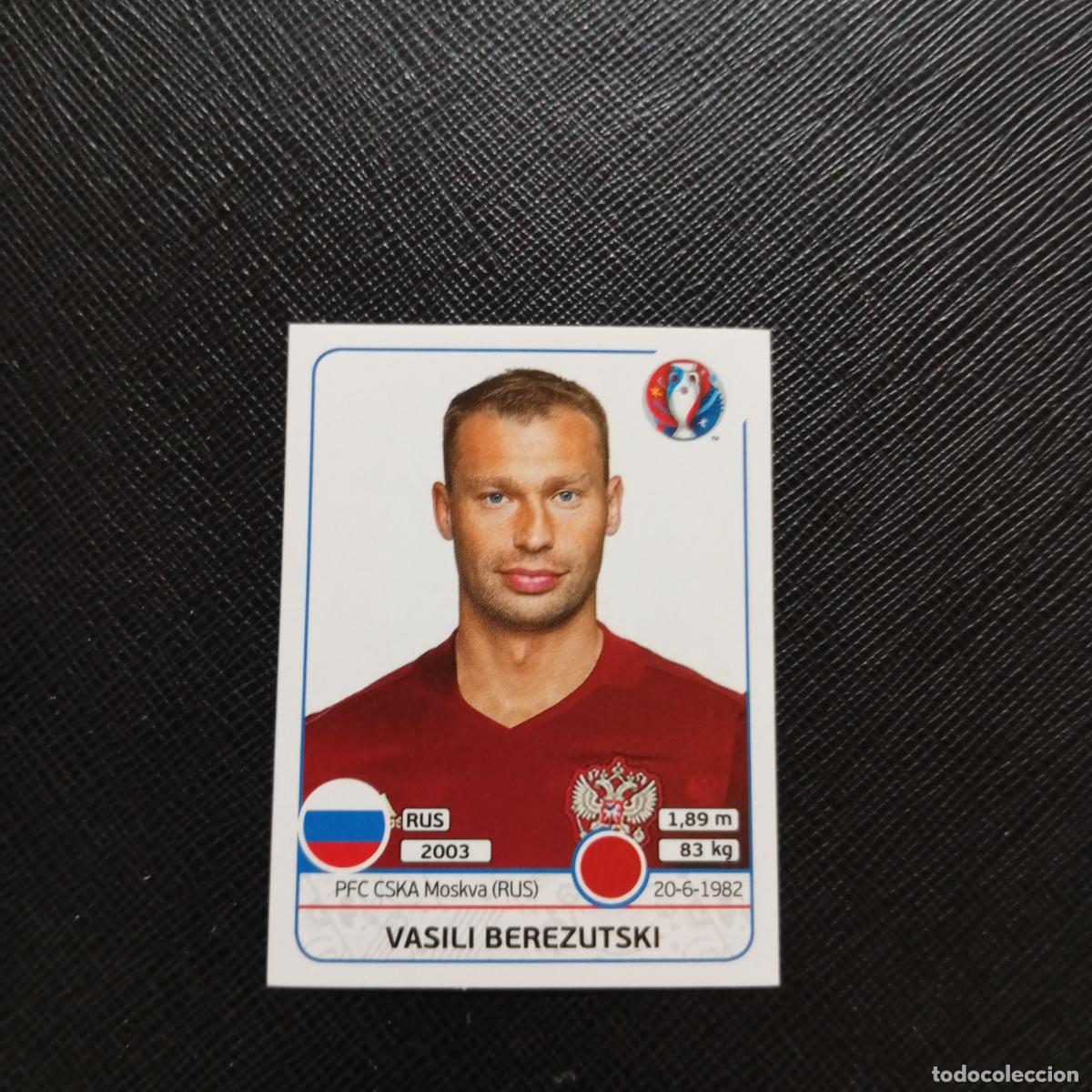 Cromos de f&uacute;tbol: 165 VASILI BEREZUTSKI RUSIA PANINI EURO EUROCOPA FRANCIA 2016 CROMO FUTBOL 16 - SIN PEGAR