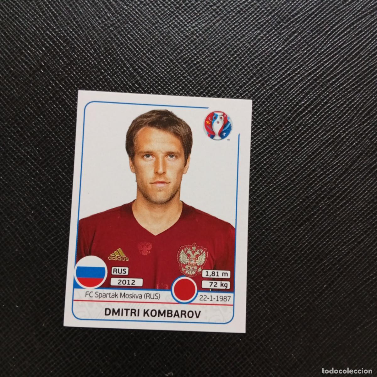 Fu&szlig;ball-Sticker: 168 DMITRI KOMBAROV RUSIA PANINI EURO EUROCOPA FRANCIA 2016 CROMO FUTBOL 16 - SIN PEGAR