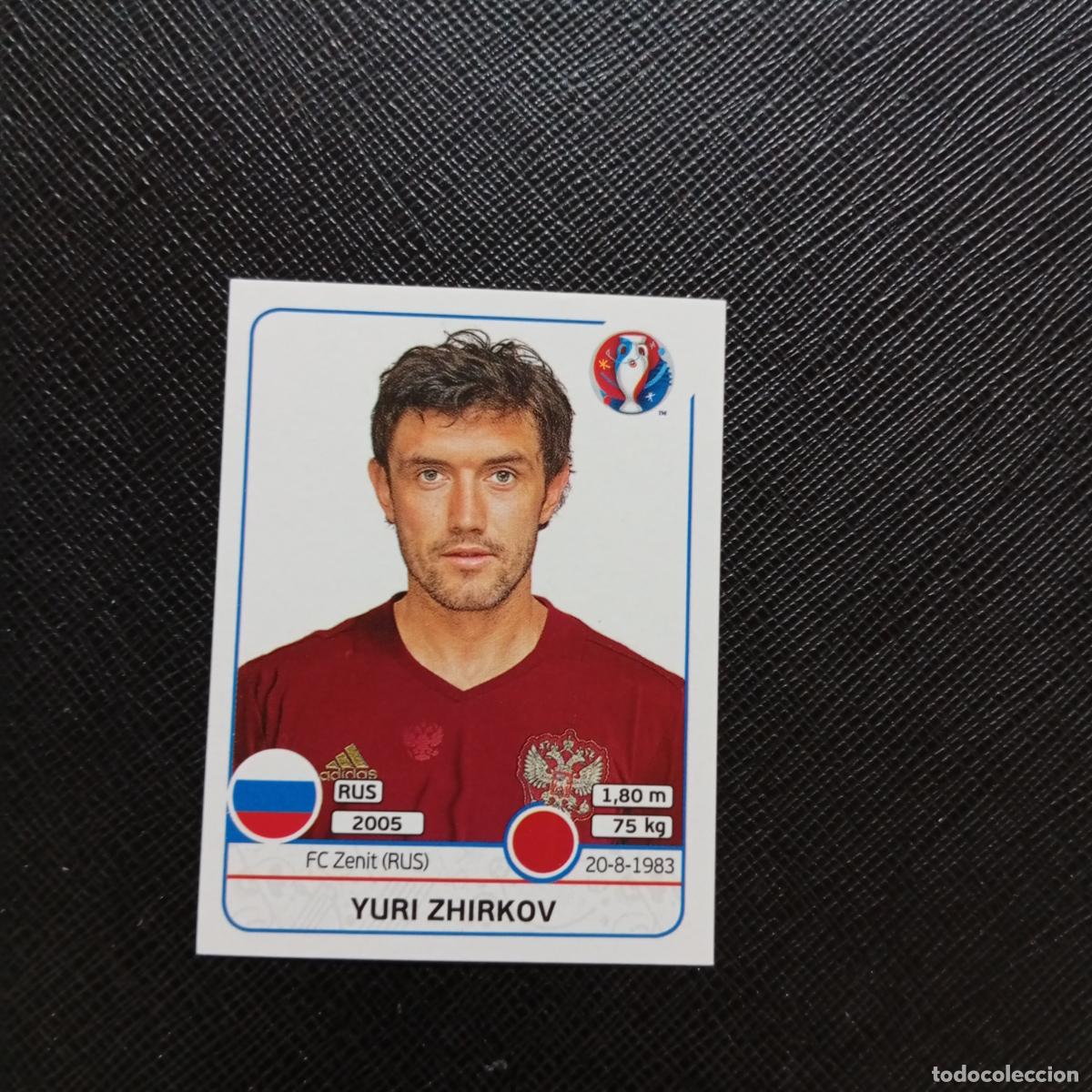 Fu&szlig;ball-Sticker: 169 YURI ZHIRKOV RUSIA PANINI EURO EUROCOPA FRANCIA 2016 CROMO FUTBOL 16 - SIN PEGAR