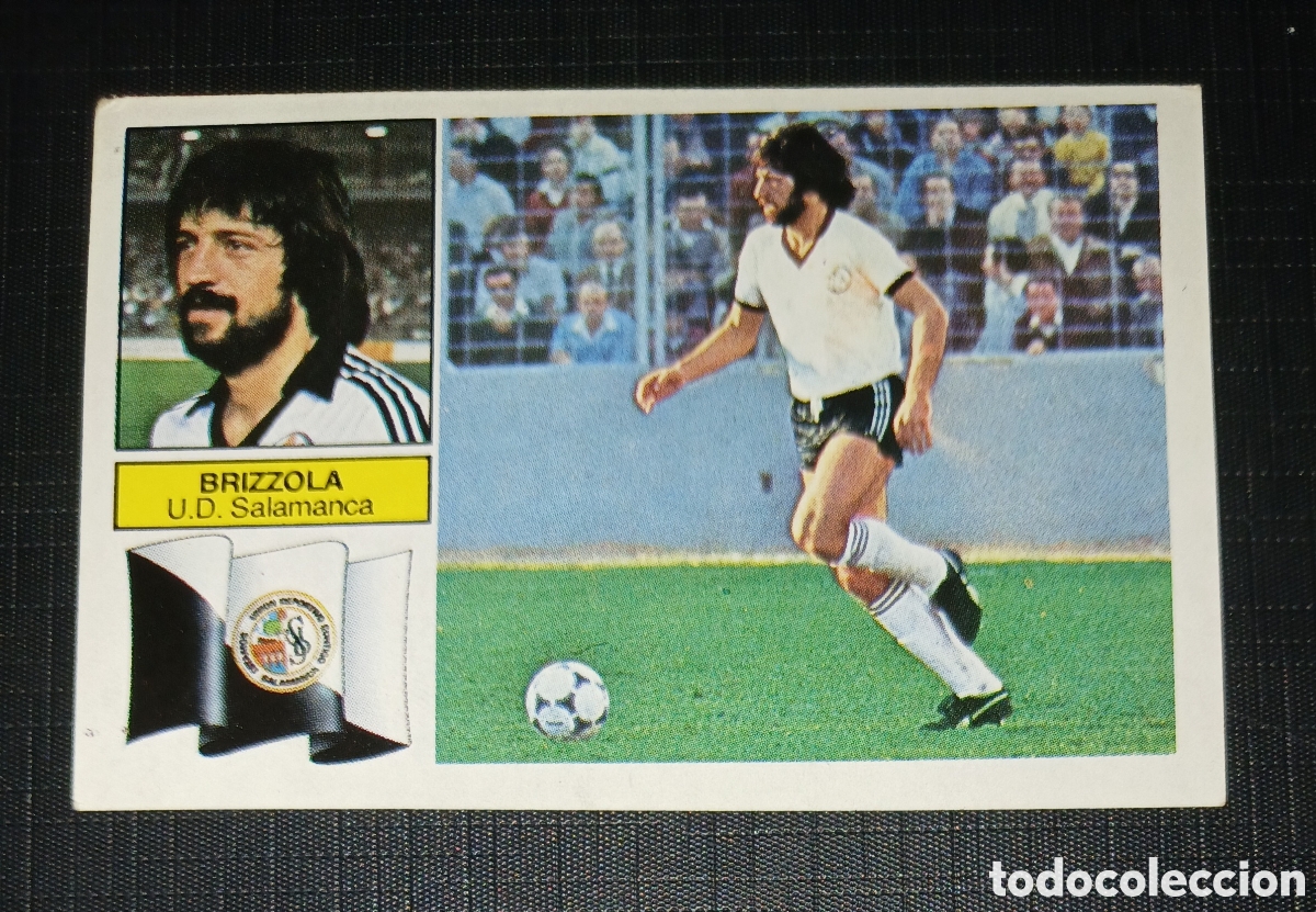 Fu&szlig;ball-Sticker: Cromo Brizzola U.D. Salamanca Ed. Este Liga 1982 1983 82-83 Sin pegar, nunca pegado