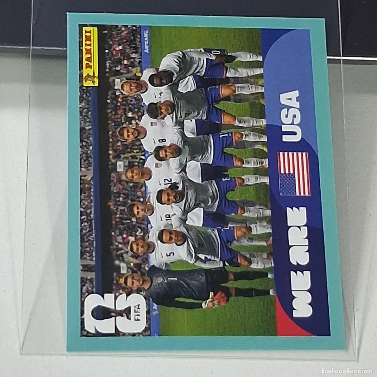 Cartes &agrave; collectionner de Football: B45 USA 13 USA13 PLANTILLA EQUIPO USA ESTADOS UNIDOS USA MUNDIAL FIFA WORLD CUP 2026 STICKER PANINI