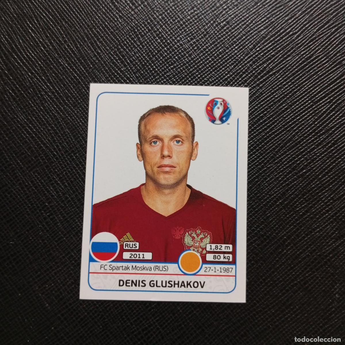 Cartes &agrave; collectionner de Football: 173 DENIS GLUSHAKOV RUSIA PANINI EURO EUROCOPA FRANCIA 2016 CROMO FUTBOL 16 - SIN PEGAR
