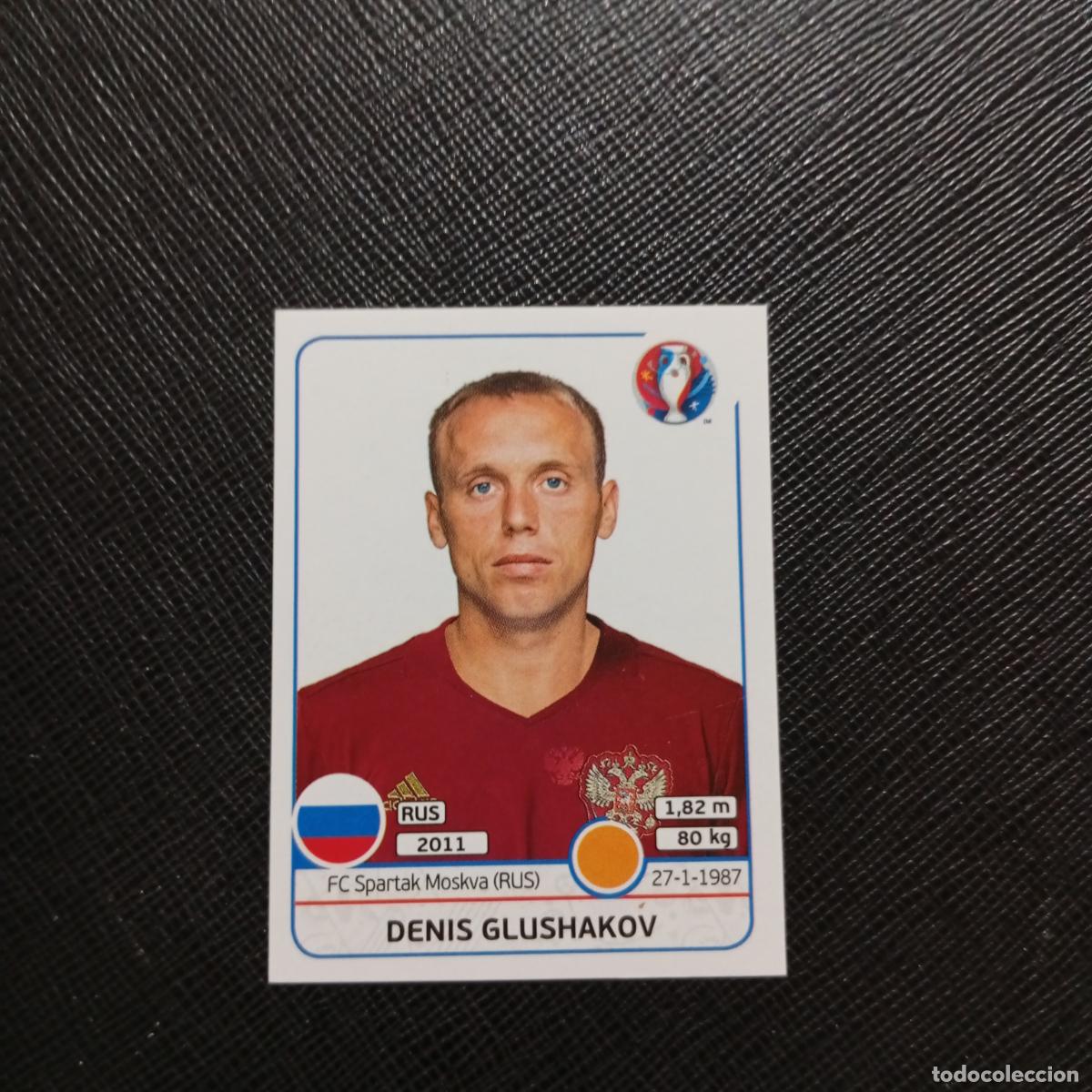 Cartes &agrave; collectionner de Football: 173 DENIS GLUSHAKOV RUSIA PANINI EURO EUROCOPA FRANCIA 2016 CROMO FUTBOL 16 - SIN PEGAR