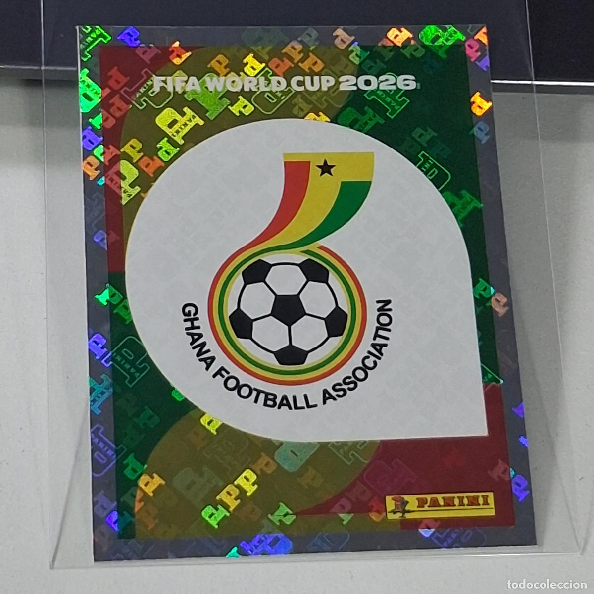 Fu&szlig;ball-Sticker: B45 GHA1 GHA 1 ESCUDO LOGO BADGE GHANA MUNDIAL FIFA WORLD CUP 2026 STICKER PANINI