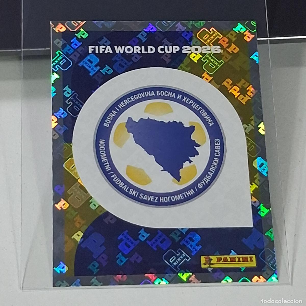 Cromos de f&uacute;tbol: B45 BIH1 EMBLEM ESCUDO 1 BOSNIA HERZEGOVINA BIH MUNDIAL FIFA WORLD CUP 2026 STICKER PANINI