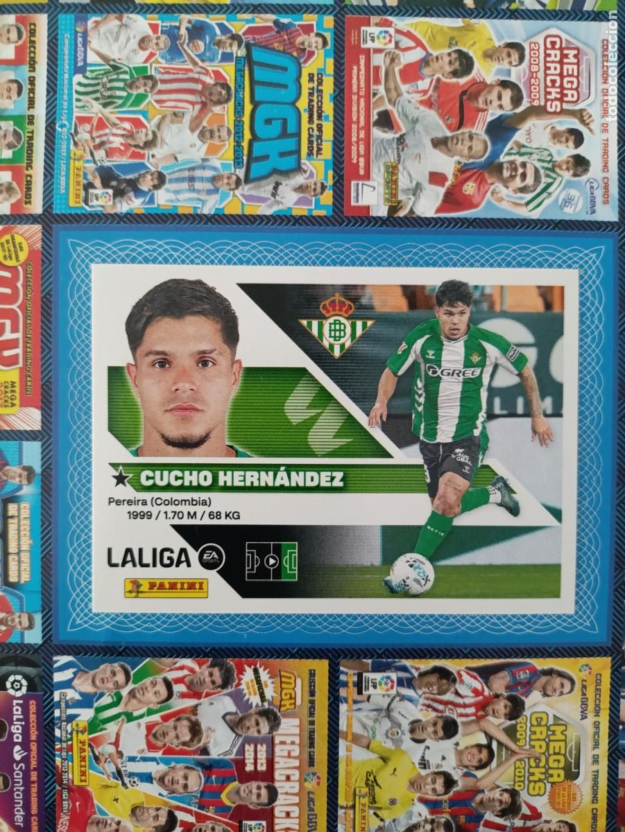 Cromos de f&uacute;tbol: LIGA ESTE 2026 2027 REAL BETIS N&ordm; 19 CUCHO HERN&Agrave;NDEZ