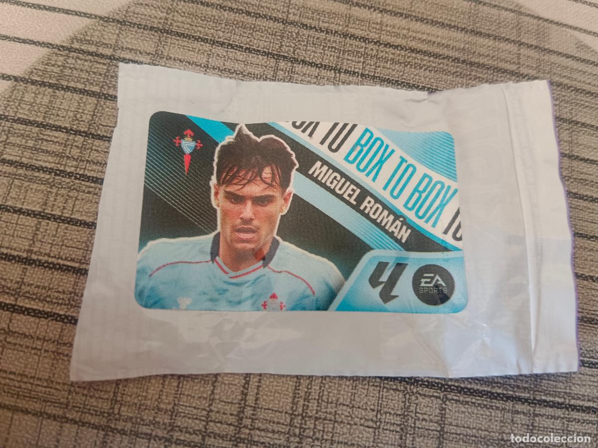 Cromos de f&uacute;tbol: TEMPORADA 2026 2027 26 27 CHICLE BOX TO BOX MIGUEL ROMAN CELTA ESTE