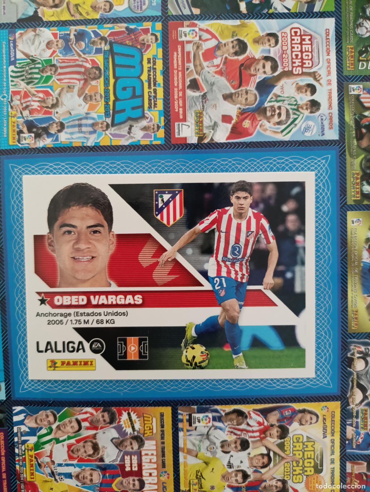Cromos de f&uacute;tbol: LIGA ESTE 2026 2027 ATL&Egrave;TICO DE MADRID N&ordm; 14B OBED VARGAS