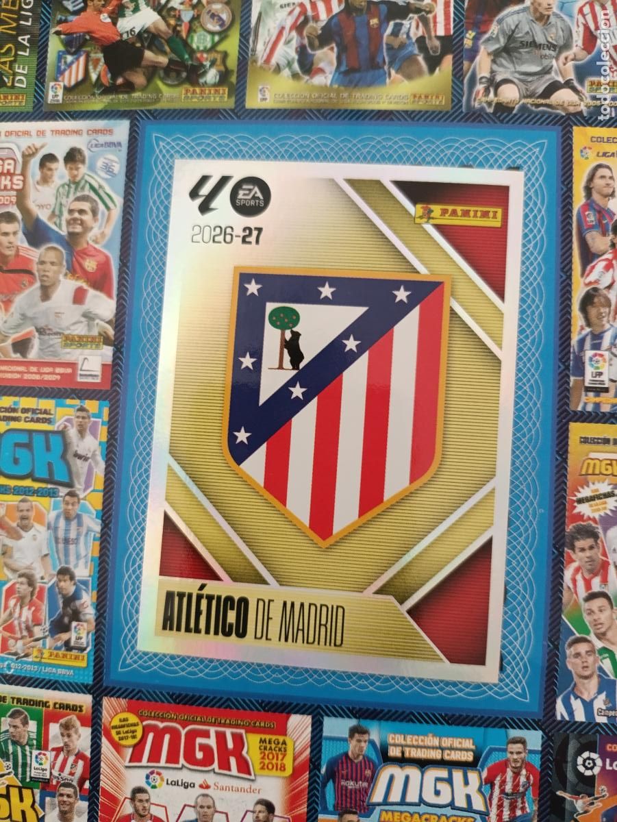 Cromos de f&uacute;tbol: LIGA ESTE 2026 2027 ATL&Egrave;TICO DE MADRID N&ordm; 1 ESCUDO