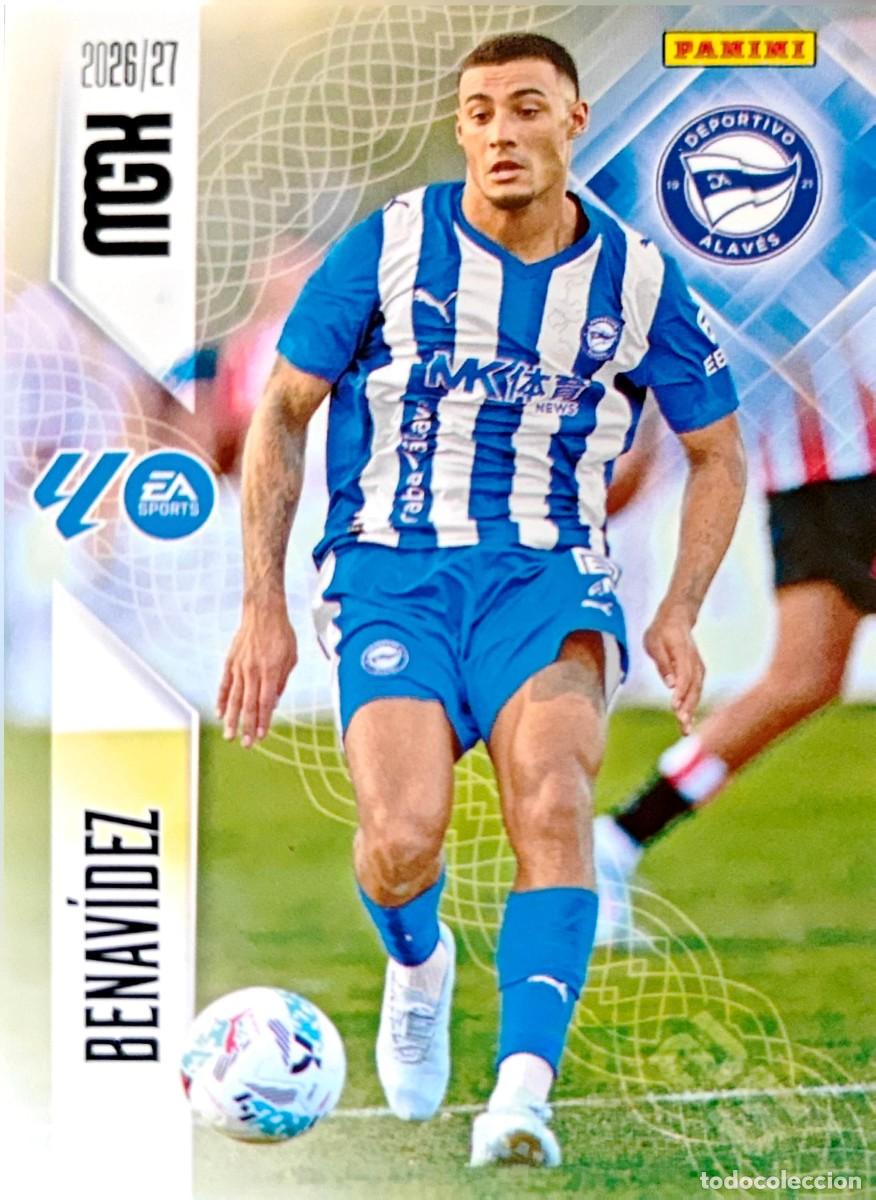 Cromos de f&uacute;tbol: 27 Benavidez - Deportivo Alaves - PANINI Megacracks MGK 2026 2027 26 27