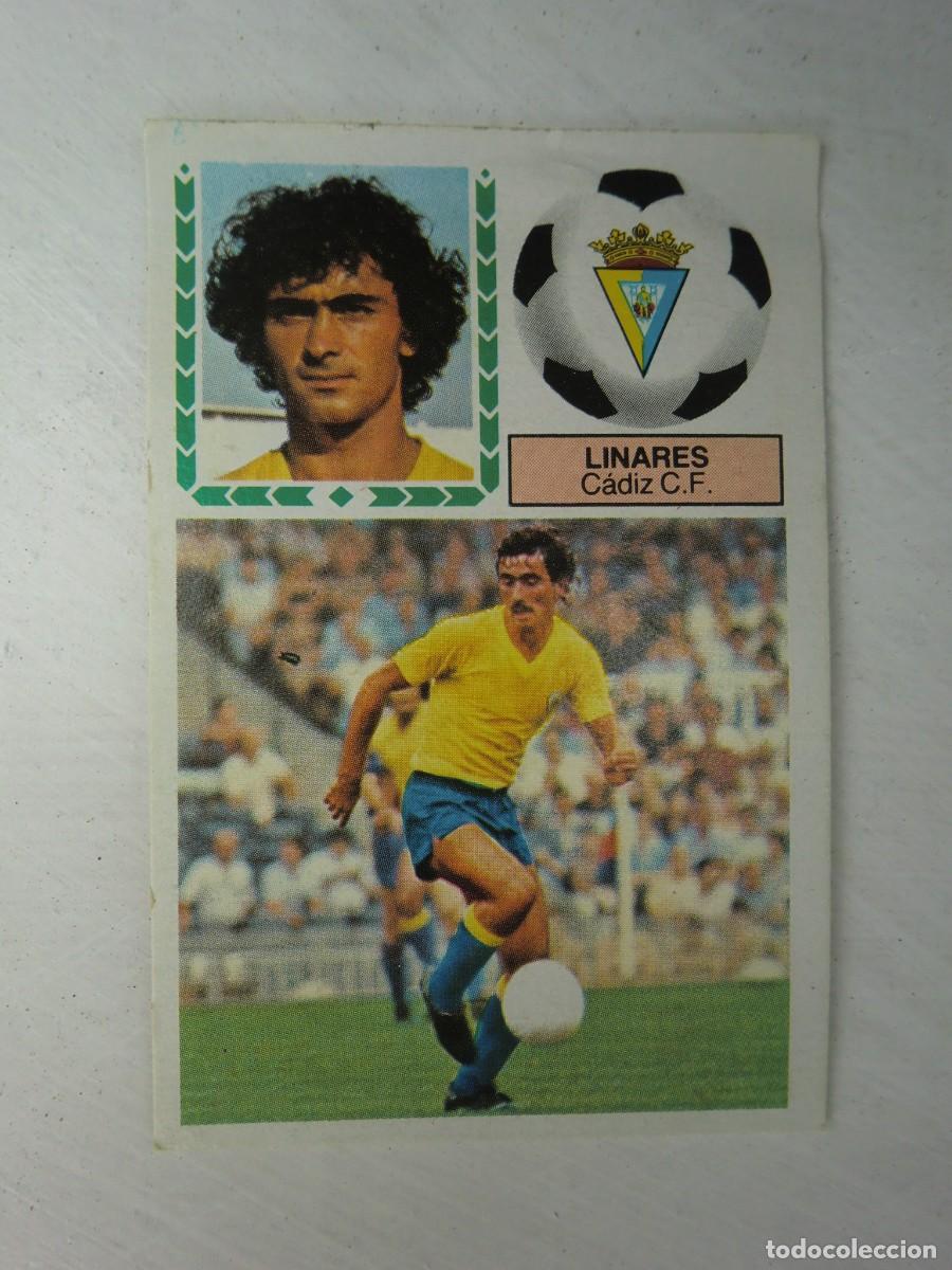 Cromos de f&uacute;tbol: Cromo de f&uacute;tbol LIGA ESTE 83-84 1983-1984: LINARES (C&aacute;diz), baja