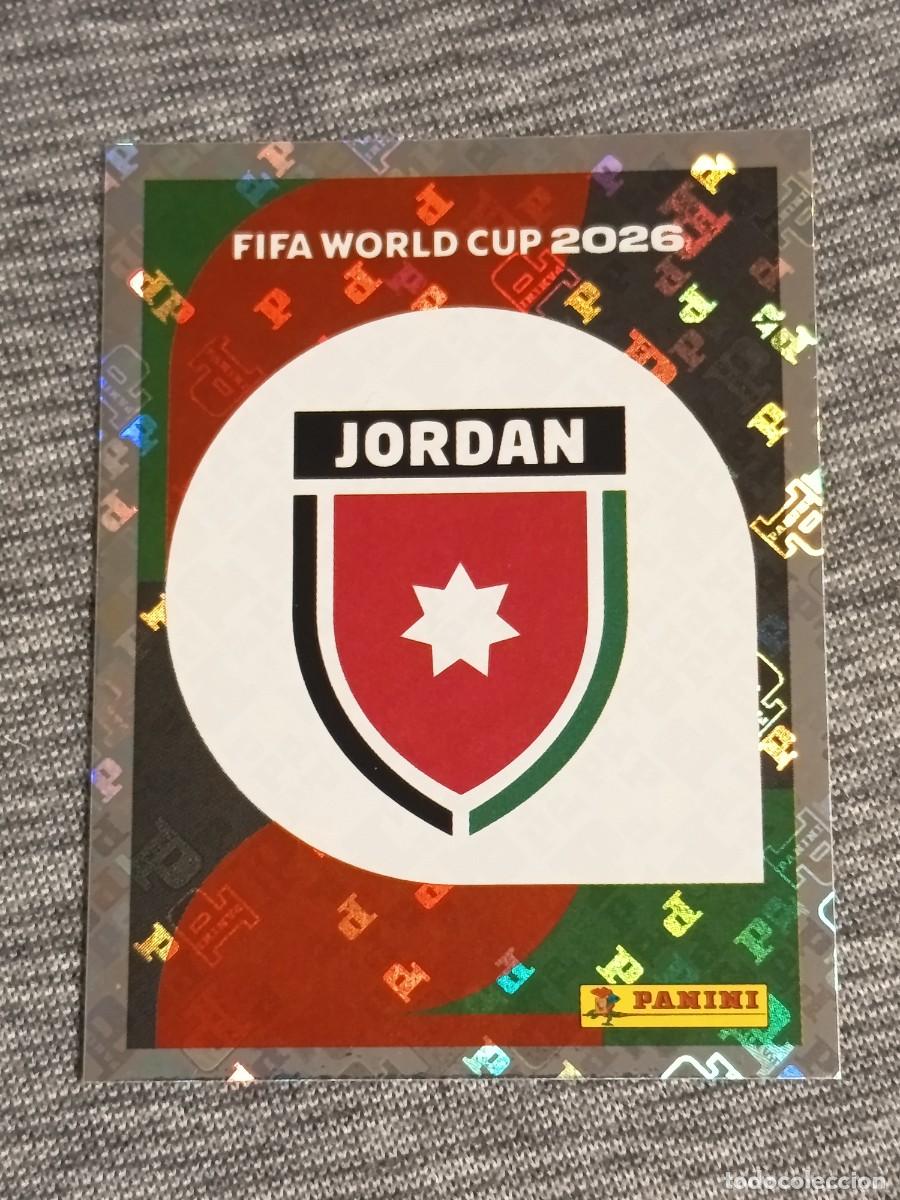 Cromos de f&uacute;tbol: ESCUDO JORDANIA JOR 1 STICKER MUNDIAL 2026 PANINI FIFA WORLD CUP NUEVO