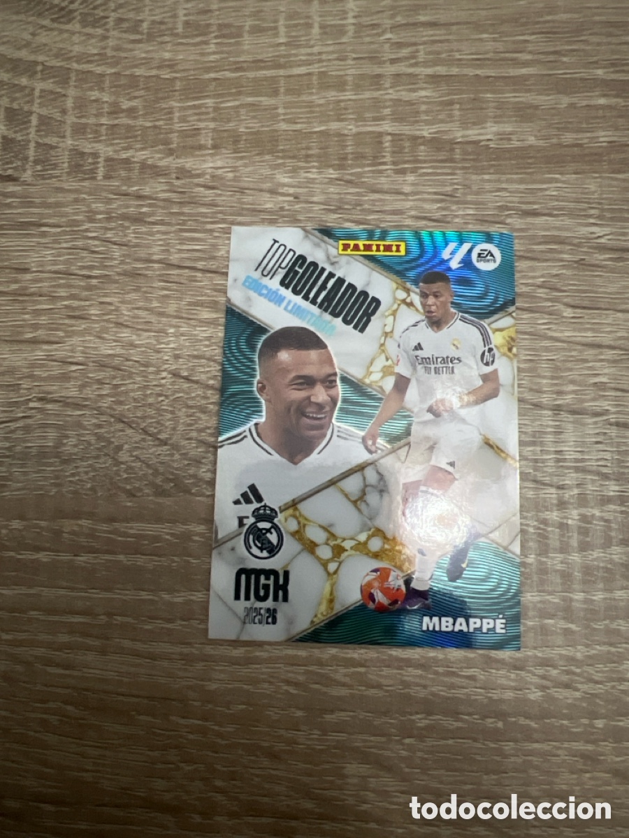 Cromos de f&uacute;tbol: Mbappe edici&oacute;n limitada megacracks 2025/26