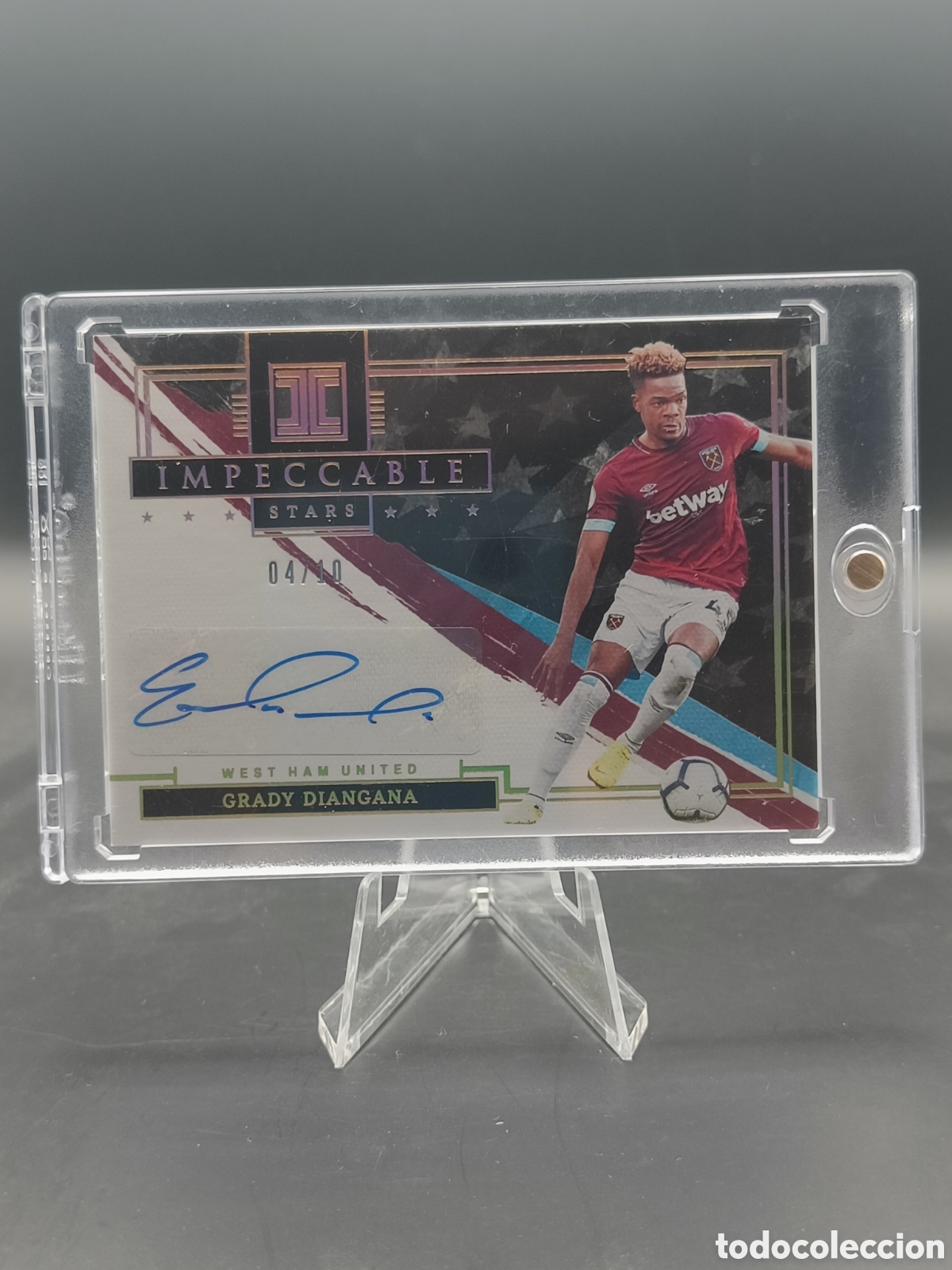 Cromos de f&uacute;tbol: 2021 Panini Inmaculate Grady Diangana auto /10