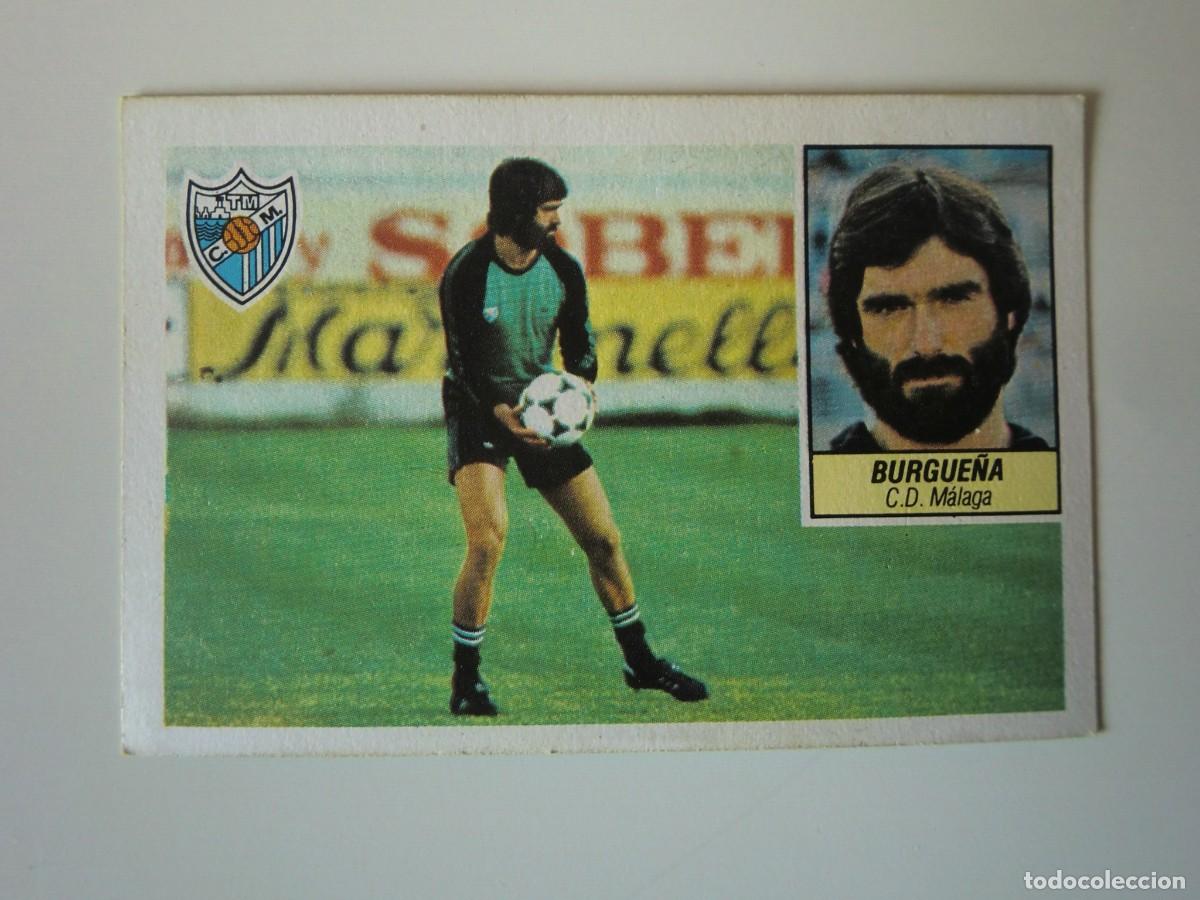 Cromos de f&uacute;tbol: Cromo de f&uacute;tbol LIGA ESTE 84-85 1984-1985: BURGUE&Ntilde;A (M&aacute;laga), baja
