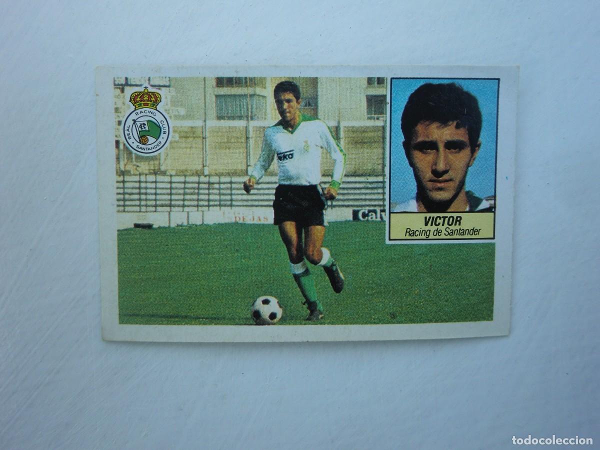 Cromos de f&uacute;tbol: Cromo de f&uacute;tbol LIGA ESTE 84-85 1984-1985: V&Iacute;CTOR (Racing de Santander), coloca
