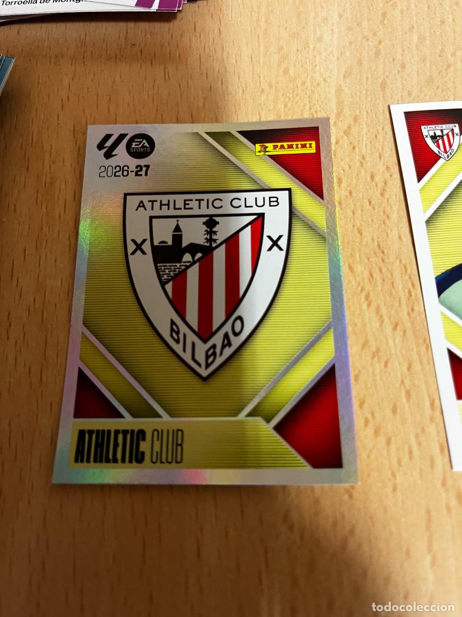 Cromos de f&uacute;tbol: LIGA ESTE 2026 2027 26 27 PANINI N&ordm; 1 ESCUDO ATHLETIC BILBAO