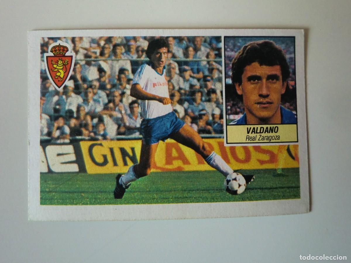 Figurine di Calcio: Cromo de f&uacute;tbol LIGA ESTE 84-85 1984-1985: VALDANO (Zaragoza), baja