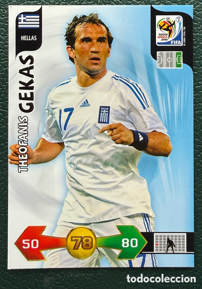 Cromos de Futebol: THEOFANIS GEKAS GRECIA FICHAS ALBUM ADRENALYN XL MUNDIAL SOUTH AFRICA 2010