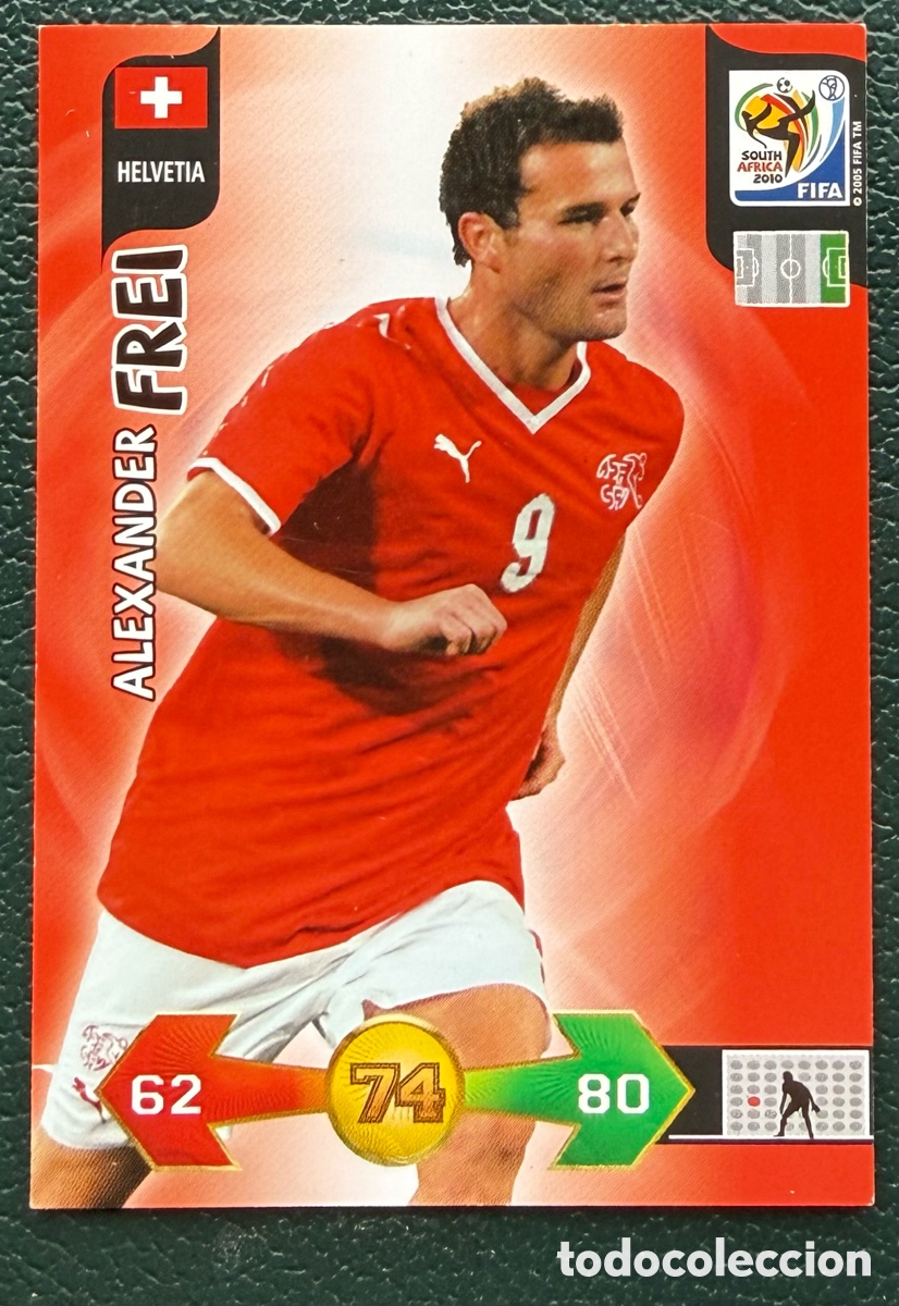 Cromos de f&uacute;tbol: ALEXANDER FREI SUIZA FICHAS ALBUM ADRENALYN XL MUNDIAL SOUTH AFRICA 2010