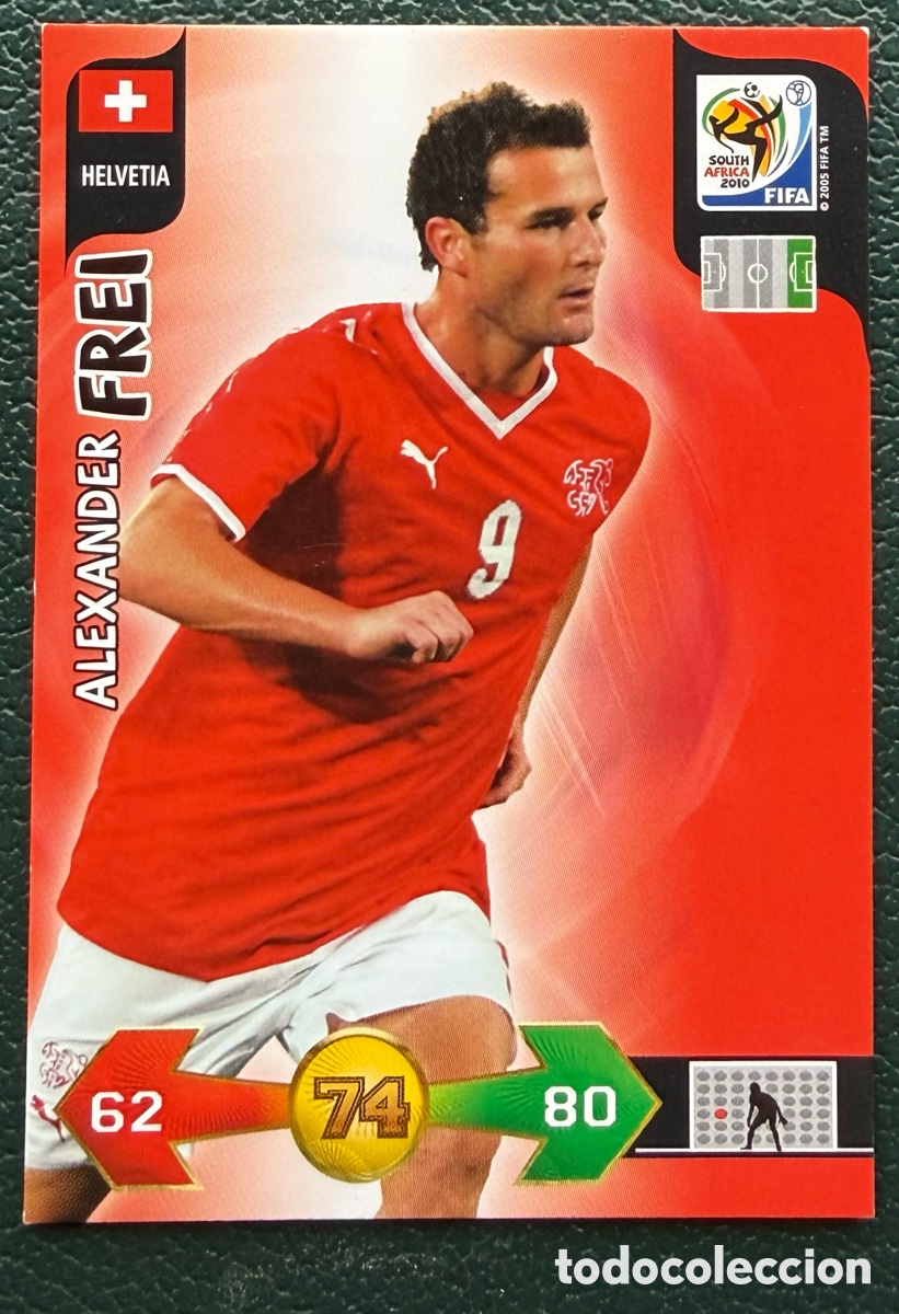 Cromos de f&uacute;tbol: ALEXANDER FREI SUIZA FICHAS ALBUM ADRENALYN XL MUNDIAL SOUTH AFRICA 2010