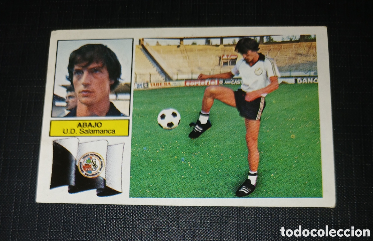 Cromos de f&uacute;tbol: Cromo Abajo U.D. Salamanca Ed. Este Liga 1982 1983 82-83 Ultimos Fichajes No. 24 Sin pegar, nunca pe