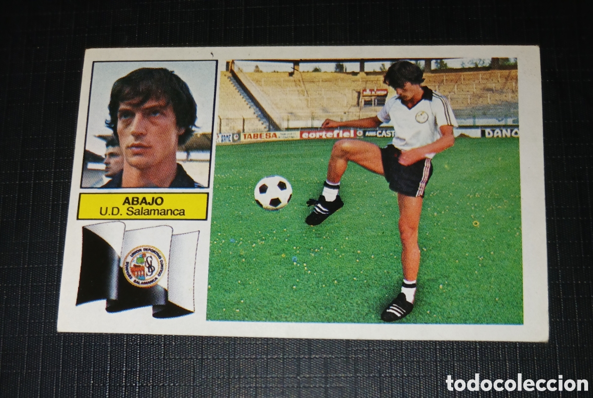 Cromos de f&uacute;tbol: Cromo Abajo U.D. Salamanca Ed. Este Liga 1982 1983 82-83 Ultimos Fichajes No. 24 Sin pegar