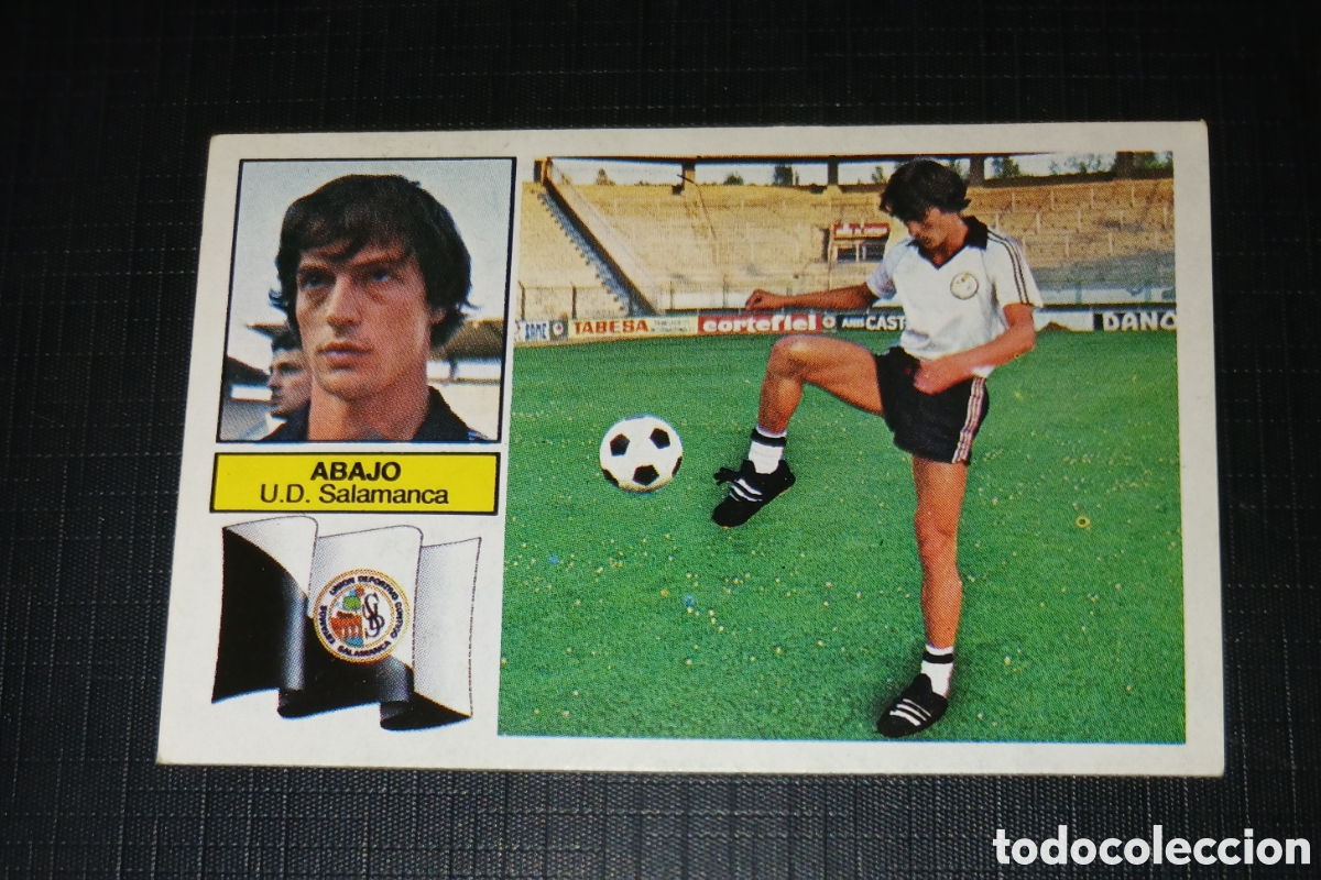 Cromos de f&uacute;tbol: Cromo Abajo U.D. Salamanca Ed. Este Liga 1982 1983 82-83 Ultimos Fichajes No. 24 Sin pegar