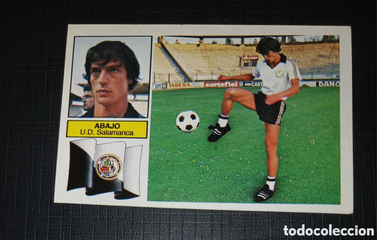 Cromos de f&uacute;tbol: Cromo Abajo U.D. Salamanca Ed. Este Liga 1982 1983 82-83 Ultimos Fichajes No. 24 Sin pegar, nunca pe