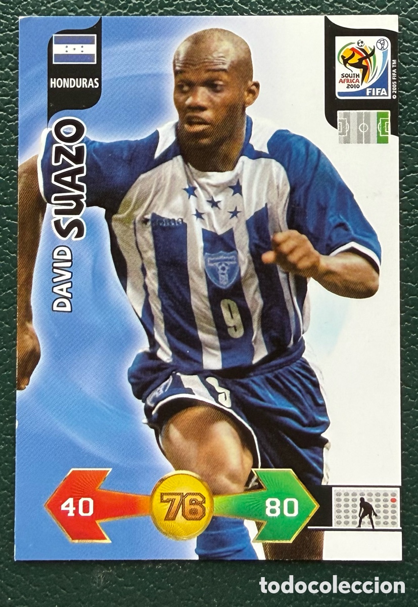 Cromos de f&uacute;tbol: DAVID SUAZO HONDURAS FICHAS ALBUM ADRENALYN XL MUNDIAL SOUTH AFRICA 2010