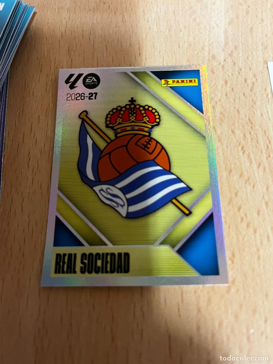 Cromos de f&uacute;tbol: LIGA ESTE 2026 2027 26 27 PANINI N&ordm; 1 ESCUDO REAL SOCIEDAD