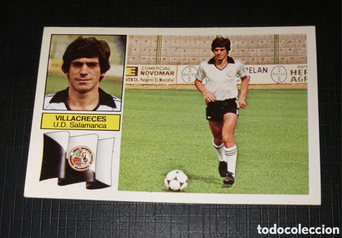 Cromos de f&uacute;tbol: Cromo Villacreces U.D. Salamanca Ed. Este Liga 1982 1983 82-83 Sin pegar, nunca pegado