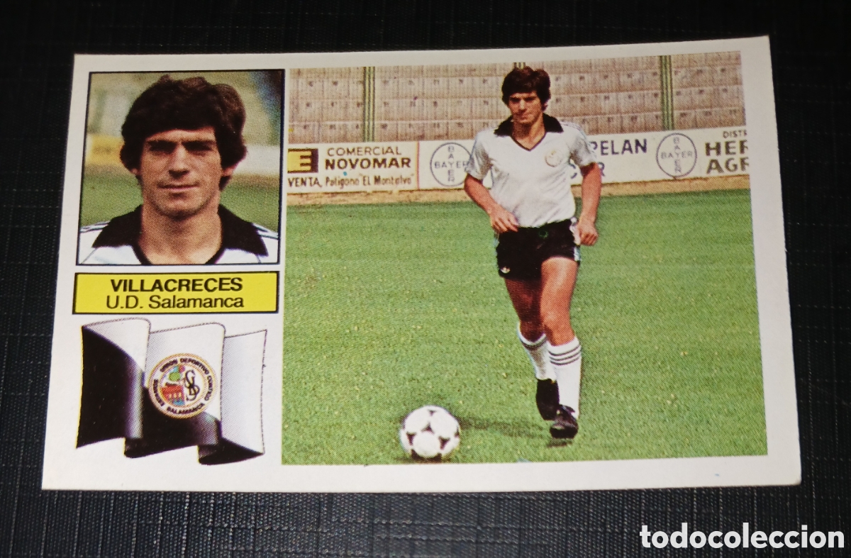 Cromos de f&uacute;tbol: Cromo Villacreces U.D. Salamanca Ed. Este Liga 1982 1983 82-83 Sin pegar, nunca pegado