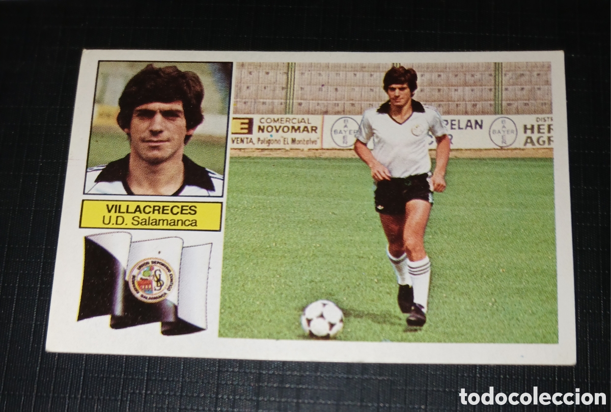 Cromos de f&uacute;tbol: Cromo Villacreces U.D. Salamanca Ed. Este Liga 1982 1983 82-83 Sin pegar, nunca pegado