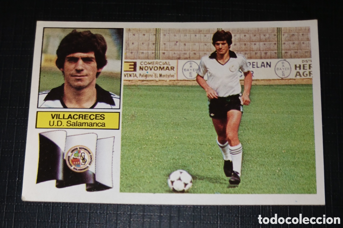 Cromos de f&uacute;tbol: Cromo Villacreces U.D. Salamanca Ed. Este Liga 1982 1983 82-83 Sin pegar, nunca pegado