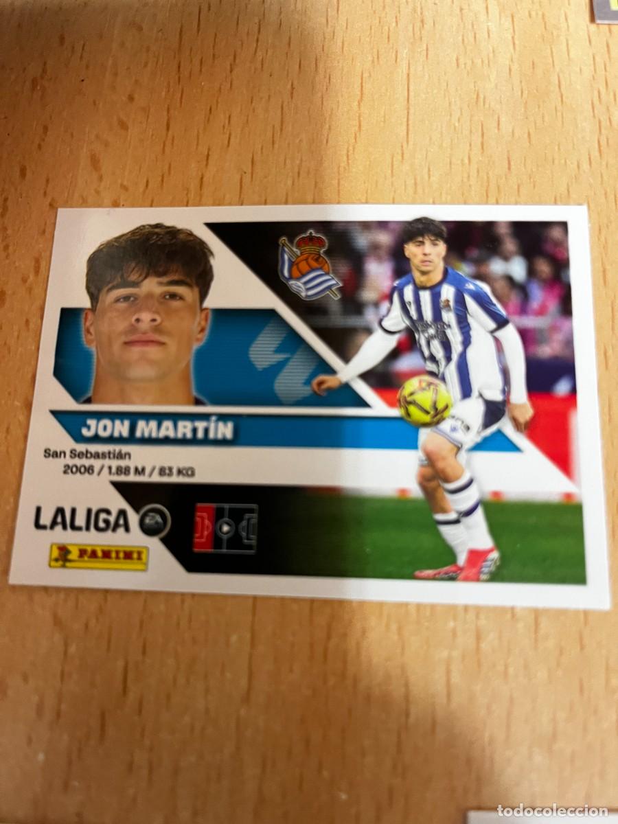Cromos de f&uacute;tbol: LIGA ESTE 2026 2027 26 27 PANINI N&ordm; 7 JON MARTIN REAL SOCIEDAD