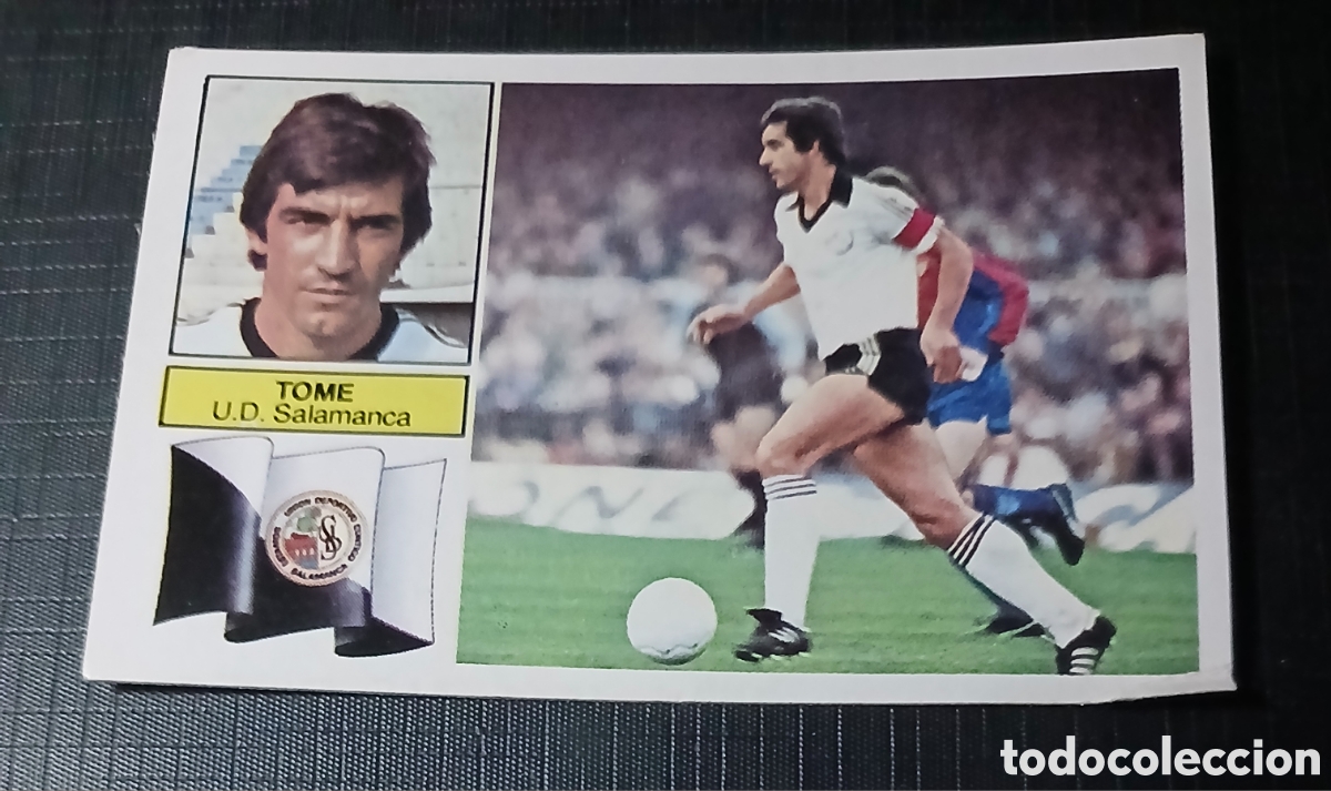 Cromos de f&uacute;tbol: Cromo Tom&eacute; U.D. Salamanca Ed. Este Liga 1982 1983 82-83 Sin pegar, nunca pegado