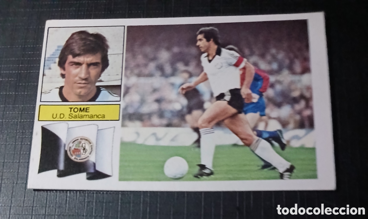 Cromos de f&uacute;tbol: Cromo Tom&eacute; U.D. Salamanca Ed. Este Liga 1982 1983 82-83 Sin pegar, nunca pegado