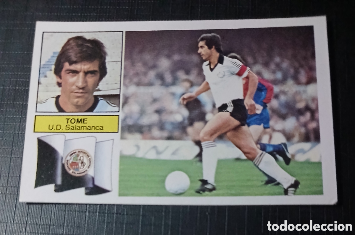 Cromos de f&uacute;tbol: Cromo Tom&eacute; U.D. Salamanca Ed. Este Liga 1982 1983 82-83 Sin pegar, nunca pegado