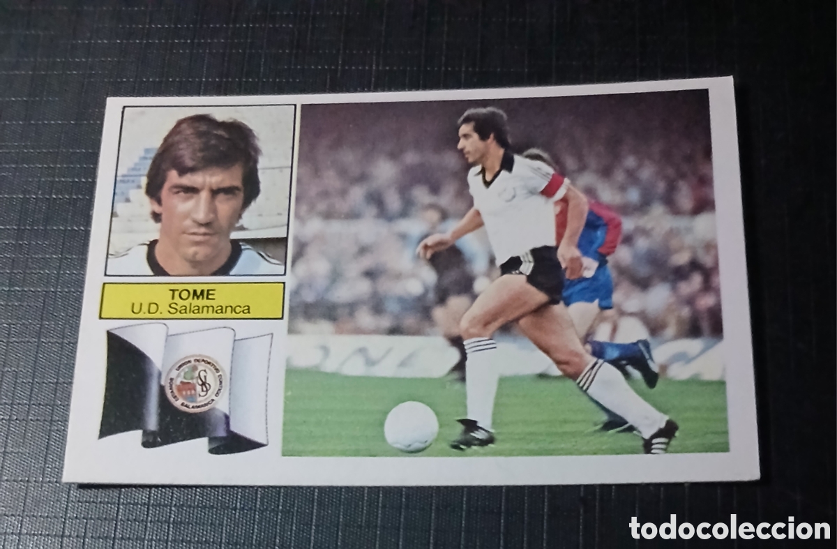 Cromos de Futebol: Cromo Tom&eacute; U.D. Salamanca Ed. Este Liga 1982 1983 82-83 Sin pegar, nunca pegado