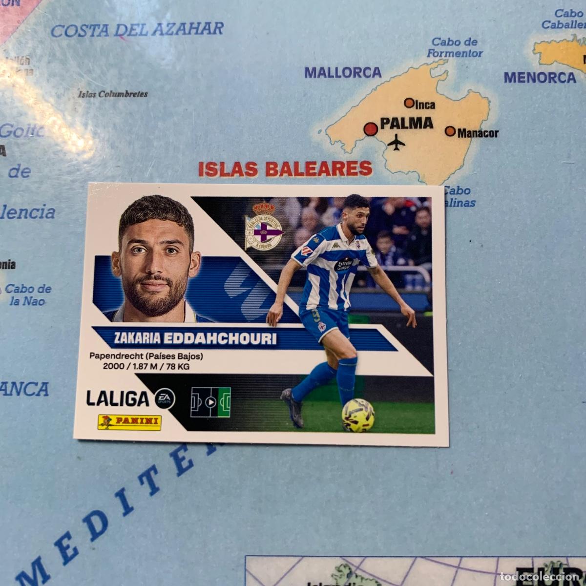 Cromos de f&uacute;tbol: Eddahchouri n&uacute;mero 19 del deportivo de La Coru&ntilde;a cromo de la liga este 26-27 2026-2027