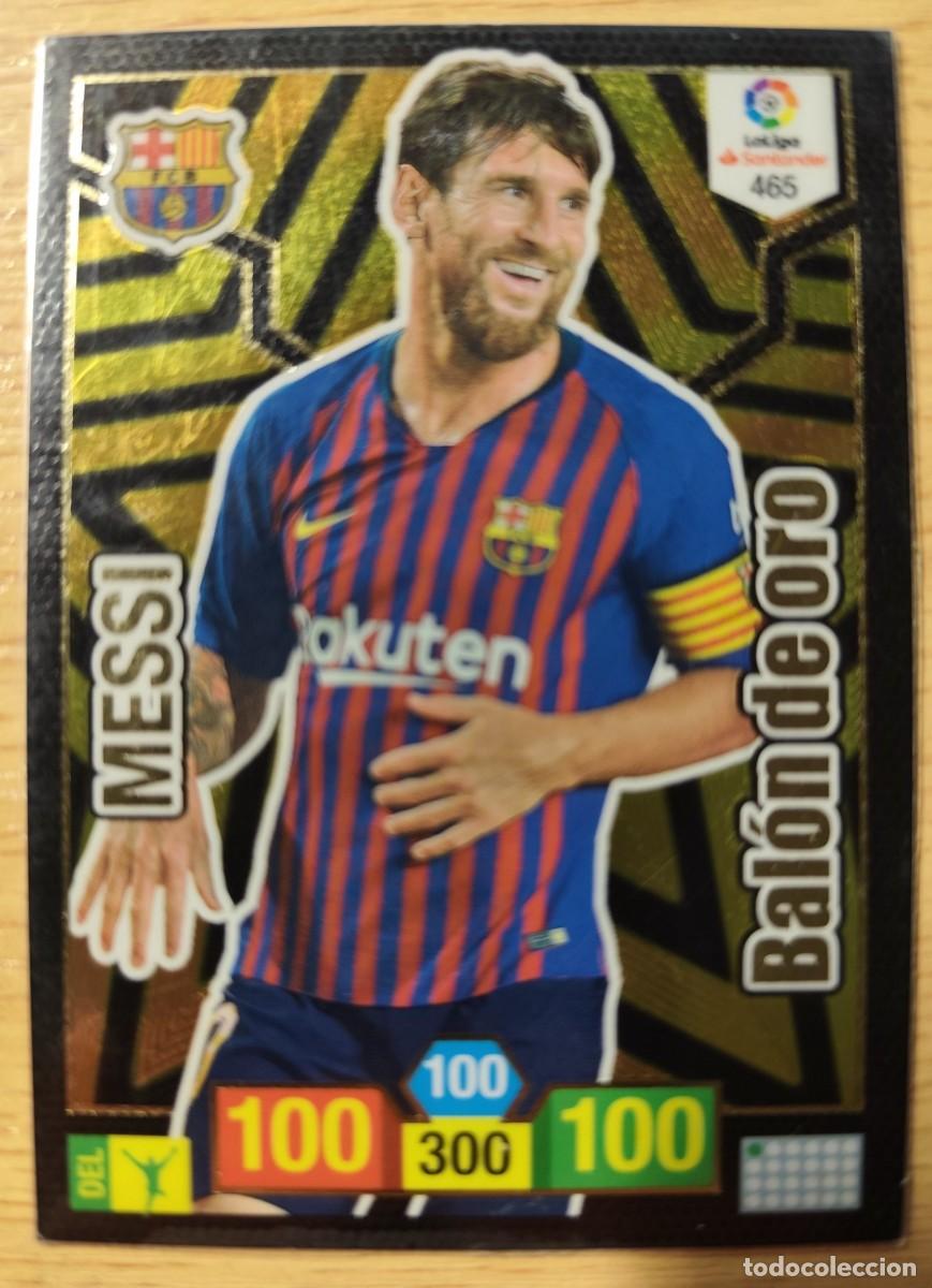 Fu&szlig;ball-Sticker: CARD FOOTBALL FICHA N&ordm; 465 MESSI - ADRENALYN 18 19 - PANINI 2018 - 19 - CROMO - BALON DE ORO