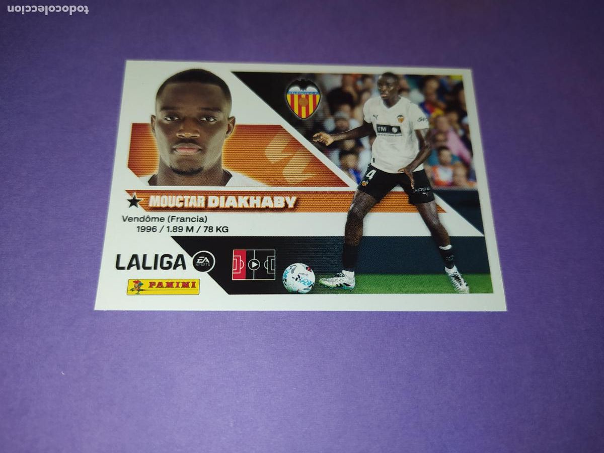 Cromos de f&uacute;tbol: LIGA ESTE 2026 2027 26 27 NUEVO - VALENCIA N&ordm; 8B DIAKHABY