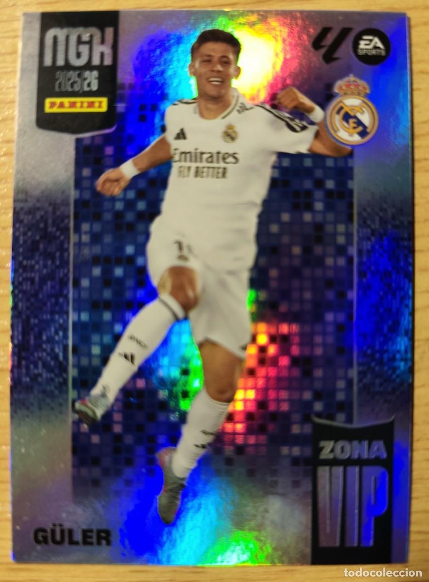 Cromos de f&uacute;tbol: CARD FOOTBALL 394 GULER ZONA VIP REAL MADRID. MEGACRACKS MGK 2025-26 PANINI